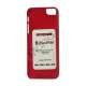 Premium Blankt Hard Back Case iPhone 5 cover - Rød