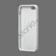 S Formet TPU Gele Case Cover til iPhone 5 - Hvid