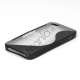 S-Curve TPU & Plastic Hybrid Case Cover med Holder til iPhone 5 - Sort