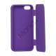 Dobbelt For- og bagside TPU Gel Case iPhone 5 cover - Lilla