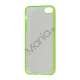 Selvlysende Transparent Plastic & TPU Combo Case iPhone 5 cover - Grøn