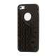 Anti-slip Bølge TPU Case iPhone 5 cover - Sort