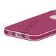 Hvid-kantede Frosted TPU Gel Case iPhone 5 cover - Violet