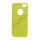 Hvid-kantede Frosted Gel TPU Case iPhone 5 cover - Gul