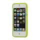 Hvid-kantede Frosted Gel TPU Case iPhone 5 cover - Grøn