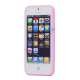 Mat Plastic & TPU Combo Cover Case til iPhone 5 - Light Lilla