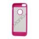 Mat Plastic & TPU Combo Cover Case til iPhone 5 - Lilla