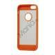 Mat Plastic & TPU Combo Cover Case til iPhone 5 - Orange