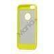 Mat Plastic & TPU Combo Cover Case til iPhone 5 - Gul