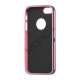 To-tone iPhone 5 TPU Gel Case Cover med Round Cutout - Sort / Pink