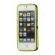 To-tone iPhone 5 TPU Gel Case Cover med Round Cutout - Sort / Gul