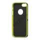 To-tone iPhone 5 TPU Gel Case Cover med Round Cutout - Sort / Gul