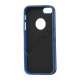 To-tone Gel TPU Case Cover med Round Cutout til iPhone 5 - Sort / Blå