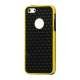 Cube Square TPU Cover Case til iPhone 5 - Gul