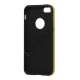 Cube Square TPU Cover Case til iPhone 5 - Gul