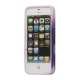 Violette blomster og Sommerfugl TPU Taske Shell til iPhone 5