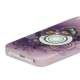 Violette blomster og Sommerfugl TPU Taske Shell til iPhone 5