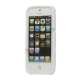 Anti-slip Fodbold Mønster TPU Case iPhone 5 cover - Hvid