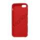 Anti-slip Fodbold Mønster TPU Case iPhone 5 cover - Rød