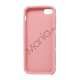 Anti-slip Fodbold Mønster TPU Case iPhone 5 cover - Pink