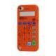 3D Lommeregner Silicone Cover Taske til iPod Touch 5 - Orange