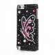 Elegent Sommerfugl Swarovski 3D Diamante Krystal Skal Cover til iPod Touch 5