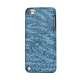 Stilfuld Blinkende Pailletter Zebra Striber Hard Case til iPod Touch 5-Blå