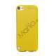 Skinnende Ensfarvet TPU Cover Case til iPod Touch 5 - Gul