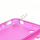 Dobbelt iPhone 4 4S TPU Cover - Gennemsigtig Pink