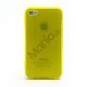 Dobbelt iPhone 4 4S TPU Cover - Gennemsigtig Gul
