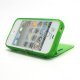 Dobbelt iPhone 4 4S TPU Cover - Gennemsigtig Grøn