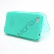 Dobbelt iPhone 4 4S TPU Cover - Gennemsigtig Cyan