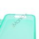 Dobbelt iPhone 4 4S TPU Cover - Gennemsigtig Cyan