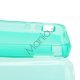 Dobbelt iPhone 4 4S TPU Cover - Gennemsigtig Cyan