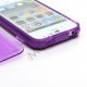 Dobbelt iPhone 4 4S TPU Cover - Gennemsigtig Lilla