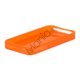 Blankt gennemsigtigt iPhone 4 cover (TPU) - Gennemsigtig Orange