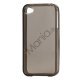 Blankt gennemsigtigt iPhone 4 cover (TPU) - Gennemsigtig Grå