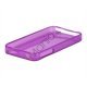 Blankt gennemsigtigt iPhone 4 cover (TPU) - gennemsigtig lilla
