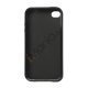 Blankt ensfarvet cover til iPhone 4 og iPhone 4S (TPU) - Sort