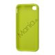 Blankt ensfarvet cover til iPhone 4 og iPhone 4S (TPU) - Grøn