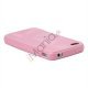 TPU cover til iPhone 4 og 4S med tredimensionelt mønster - Pink