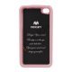 GlitterPulver TPU-Gummicover til iPhone 4 4S - Pink