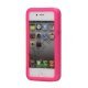 Dobbelt iPhone 4 / 4S Cover til både for- og bagside i TPU gummi - Rose, Rose