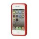 iPhone 4 cover med S-mønster - Rød