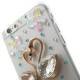 iPhone 6 bling-cover med svaner, transparant