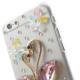 iPhone 6 bling-cover med svaner, pink