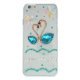 iPhone 6 bling-cover med svaner, blå