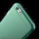 Gennemsigtigt iPhone 6 cover i TPU, cyan