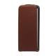 Lodret Læder Magnetisk Case iPhone 5 cover - Brown