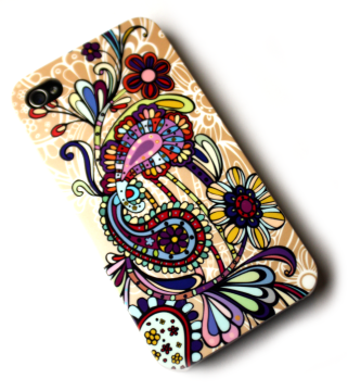 Lux iPhone 4 cover med 60\'er tema